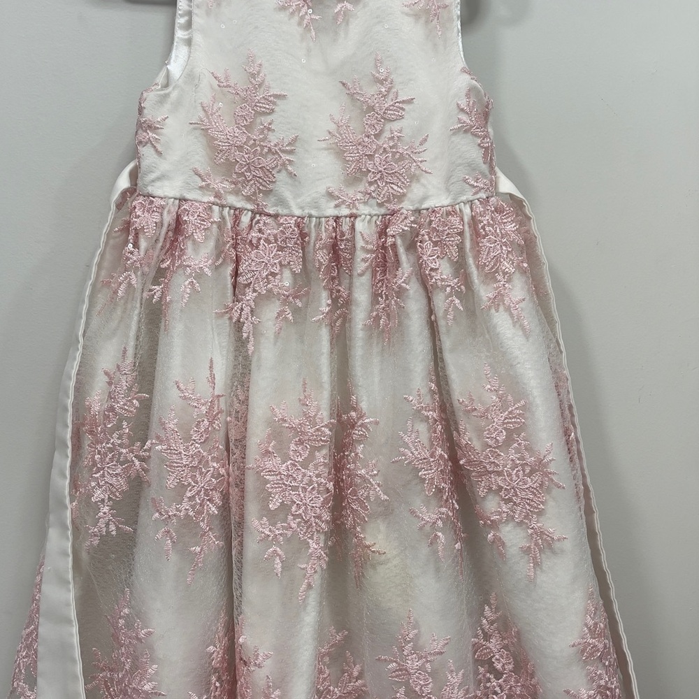 American Princess White and Pink Floral Dress